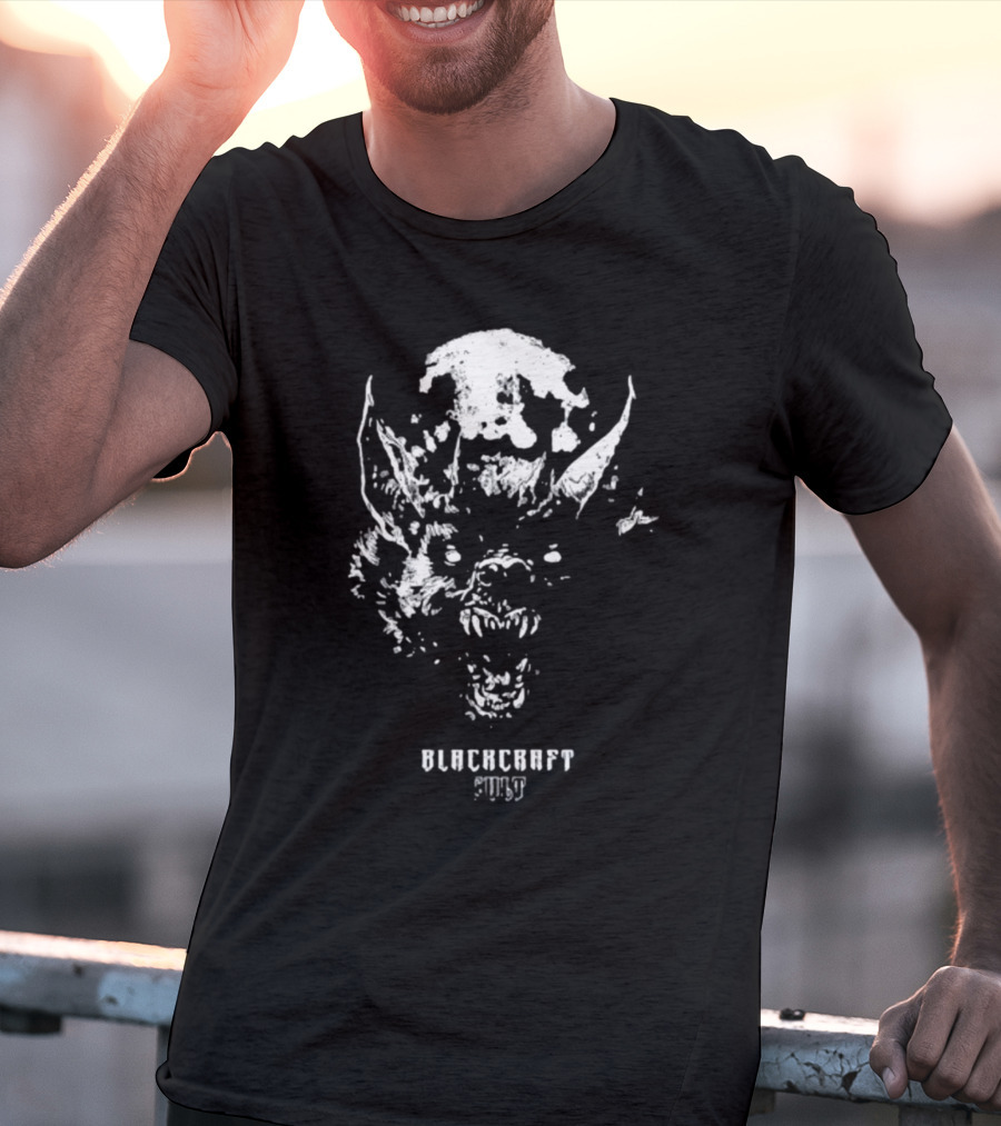 Blackcraftcult Spooky Bat Face T-Shirt