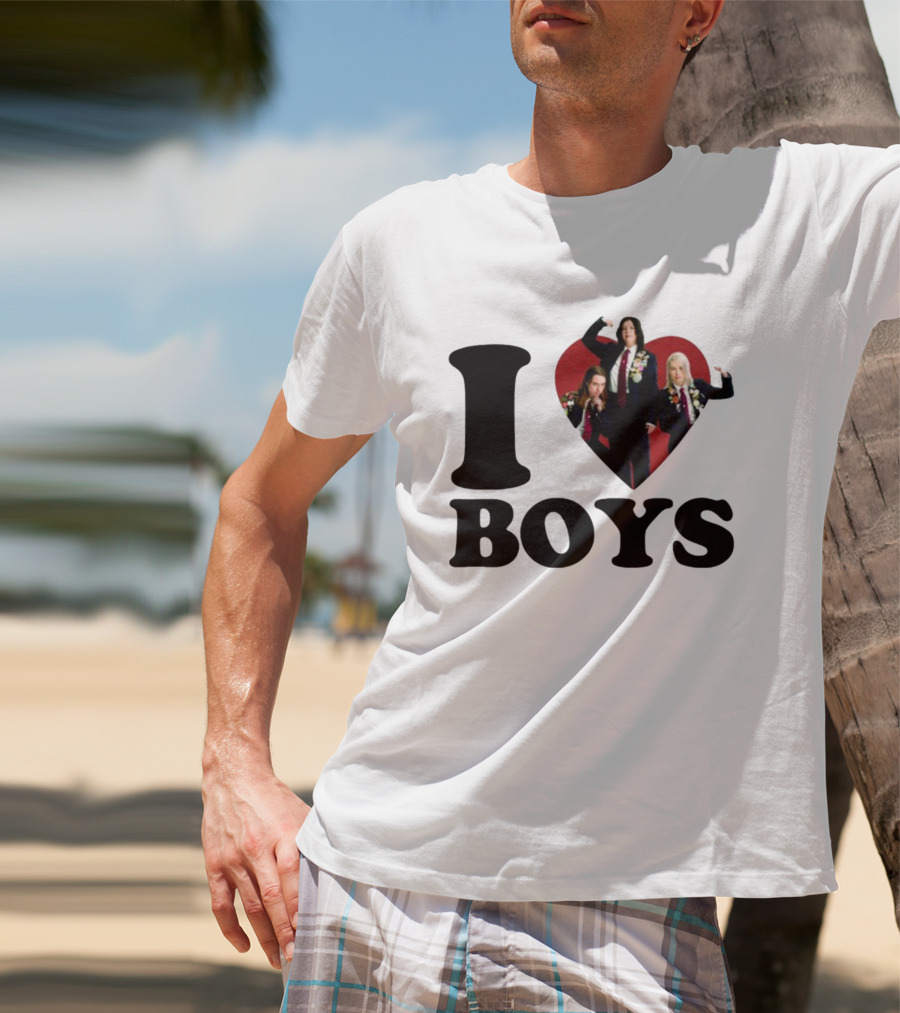 I Love Boys Mustardyardpress Boygenius Heart Trio T-Shirt