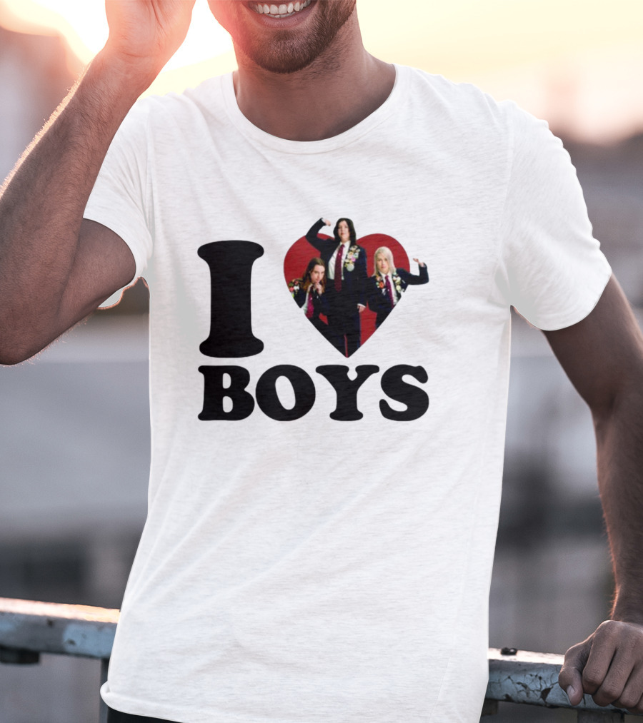 I Love Boys Mustardyardpress Boygenius Heart Trio T-Shirt