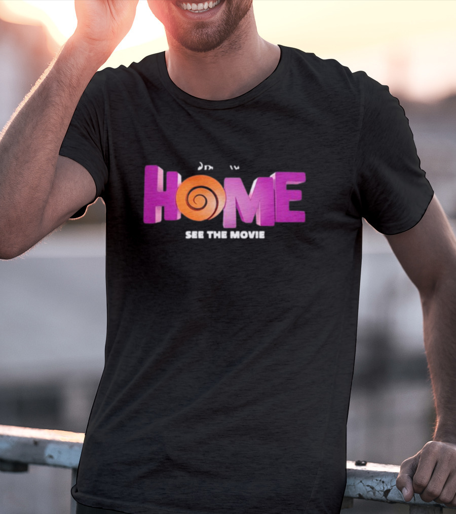 DreamWorks Home See The Movie Logo With Spiral T-Shirt