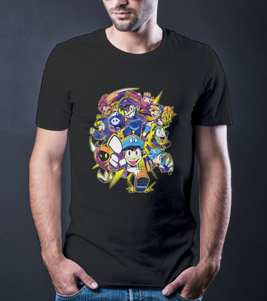 SMG4 All Stars Character Ensemble Gaming Collage T-Shirt