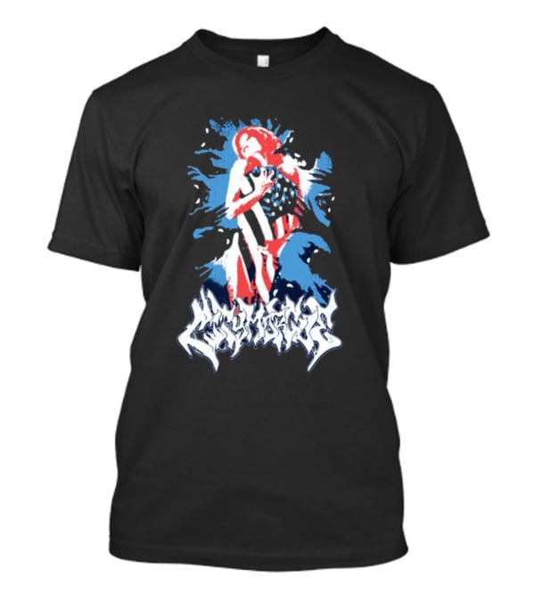 City Morgue Bloody America Flag T-Shirt