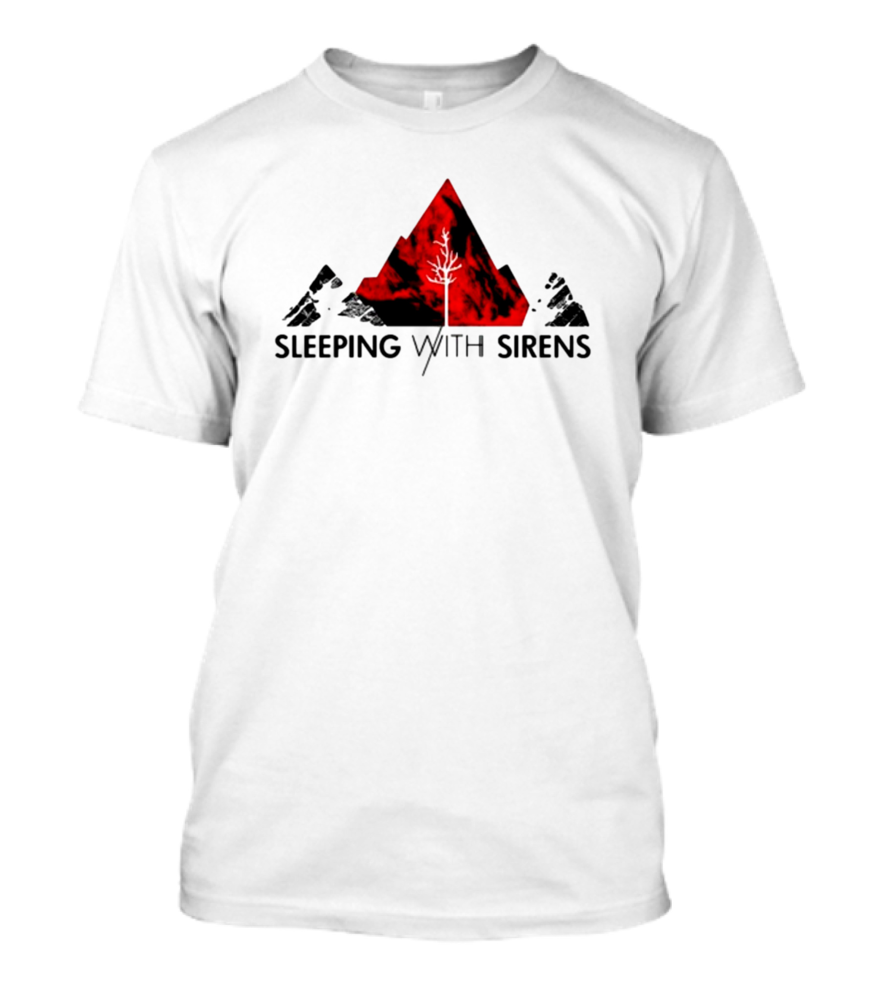 Sleeping With Sirens Red Mountain Tree T-Shirt