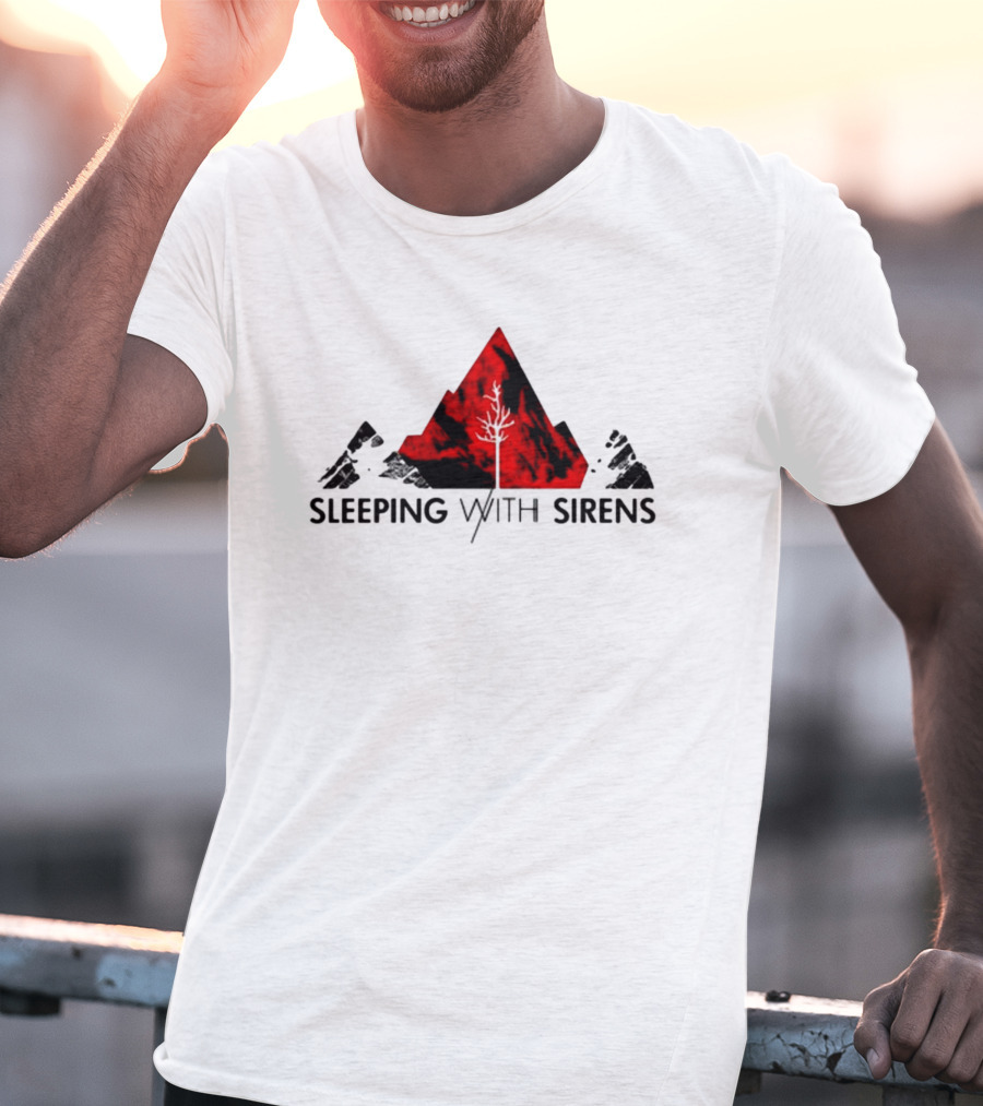 Sleeping With Sirens Red Mountain Tree T-Shirt