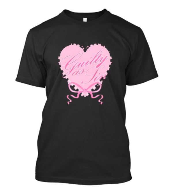 Guilty As Sin Pink Heart T-Shirt