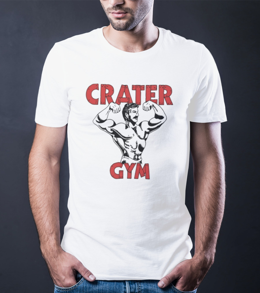 A24films Crater Gym Staff Bodybuilder Flexing T-Shirt