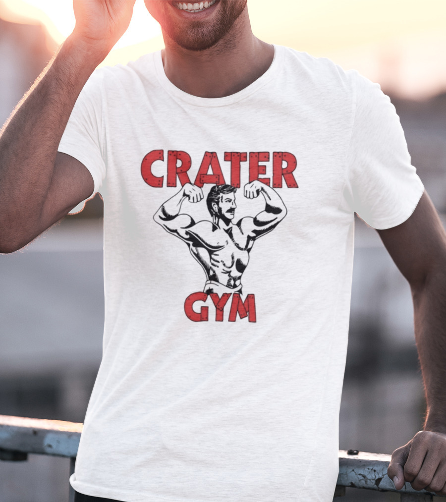 A24films Crater Gym Staff Bodybuilder Flexing T-Shirt