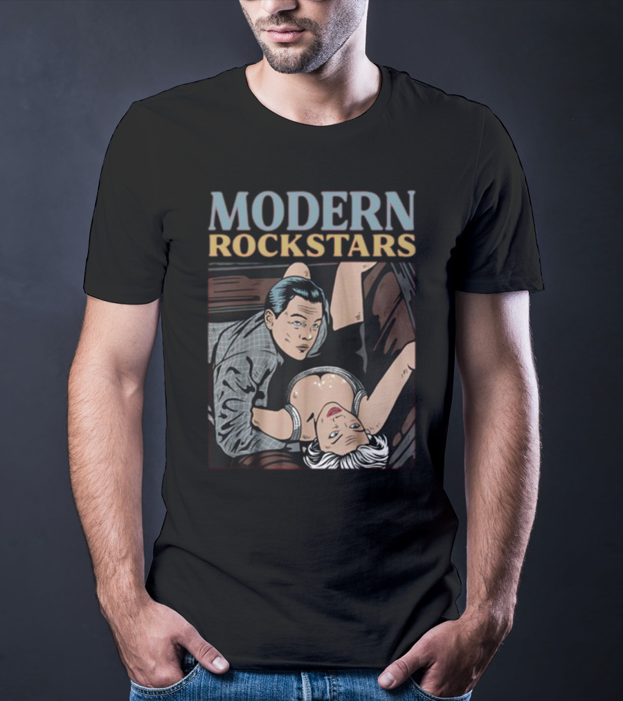 Modern Rockstars Wall Street Scandal Pop Art Aesthetic T-Shirt