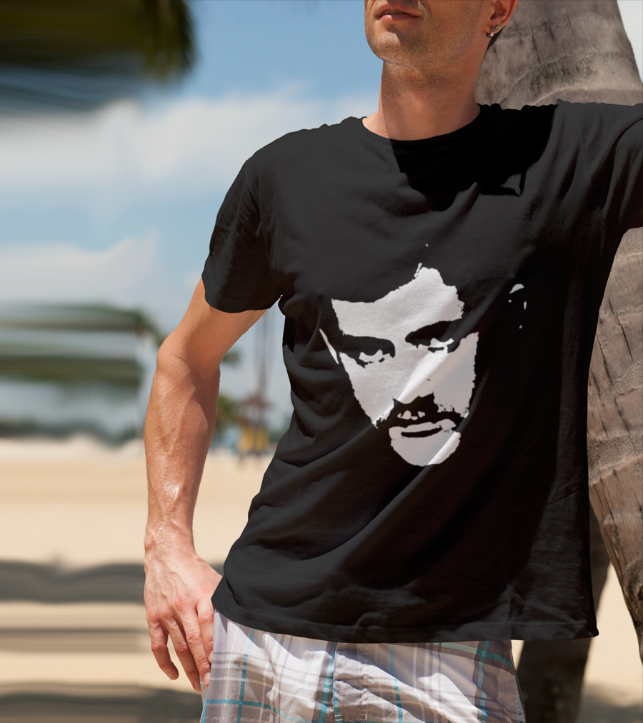 Patrick Cowley Black And White Face T-Shirt