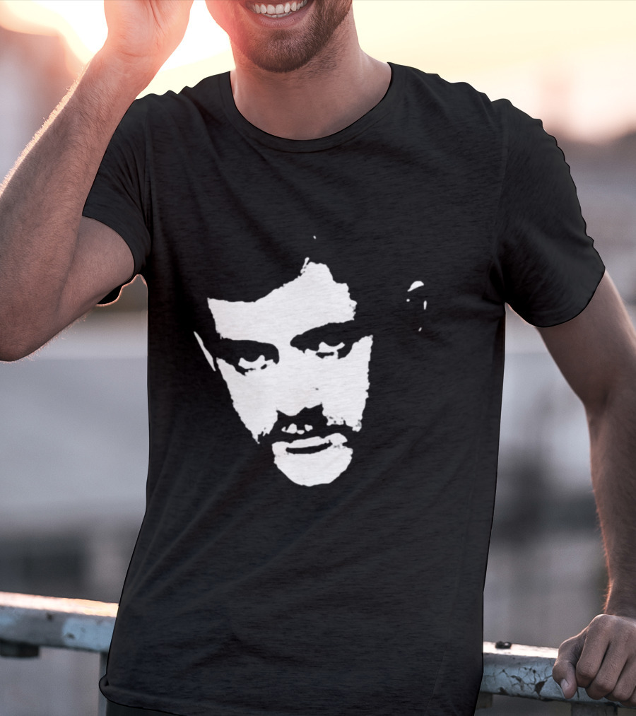 Patrick Cowley Black And White Face T-Shirt