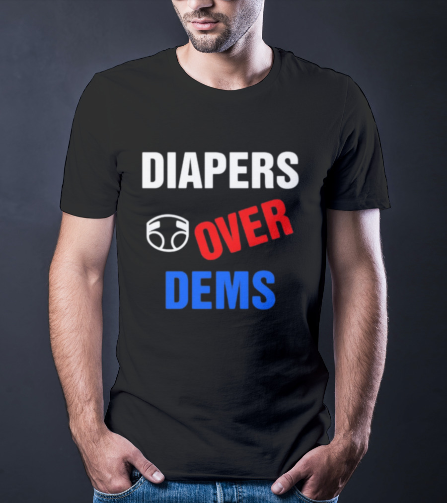 DIAPERS Icon OVER DEMS Political T-Shirt