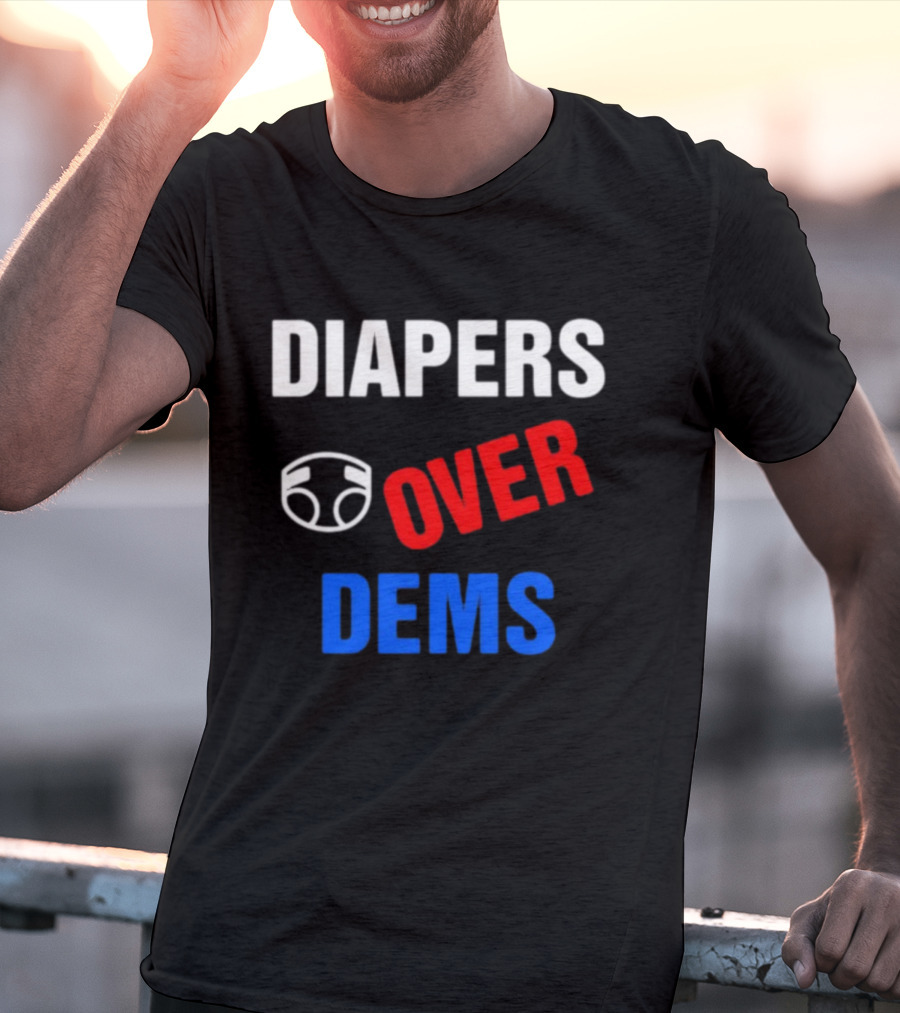 DIAPERS Icon OVER DEMS Political T-Shirt