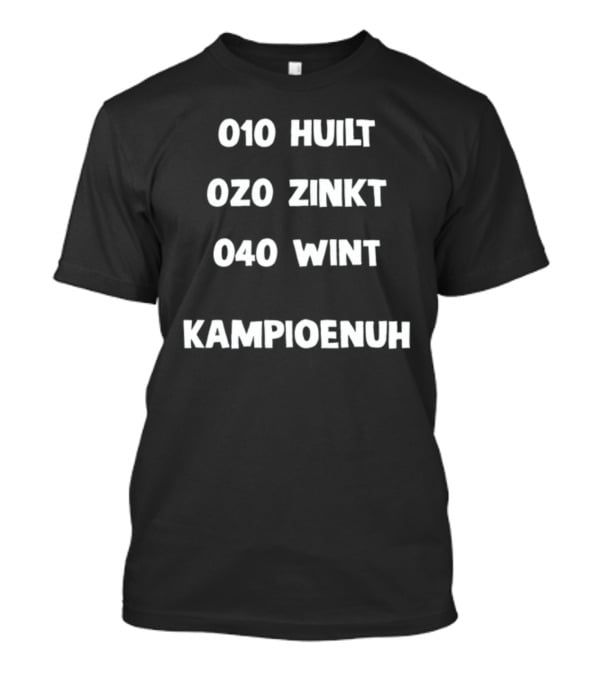 010 Huilt 020 Zinkt 040 Wint Kampioenuh Rotterdam Feyenoord Fans Teasing PSV Victory T-Shirt