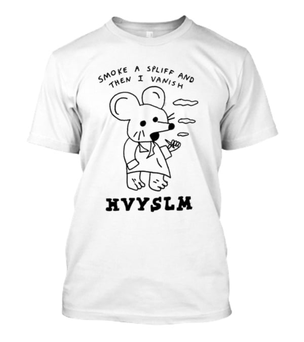 Hvyslm Eric Kenney Smoke A Spliff And Then I Vanish Mouse Character T-Shirt