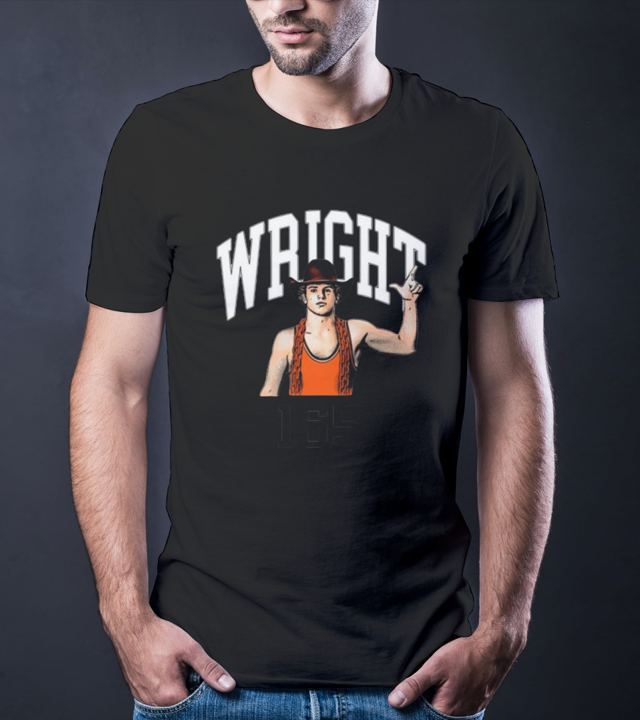 Wright 165 Wrestling Cowboy With Chain T-Shirt
