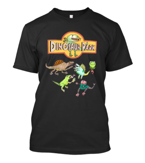 Webworm Dinosaur Park Cartoon Dinosaurs Fun T-Shirt