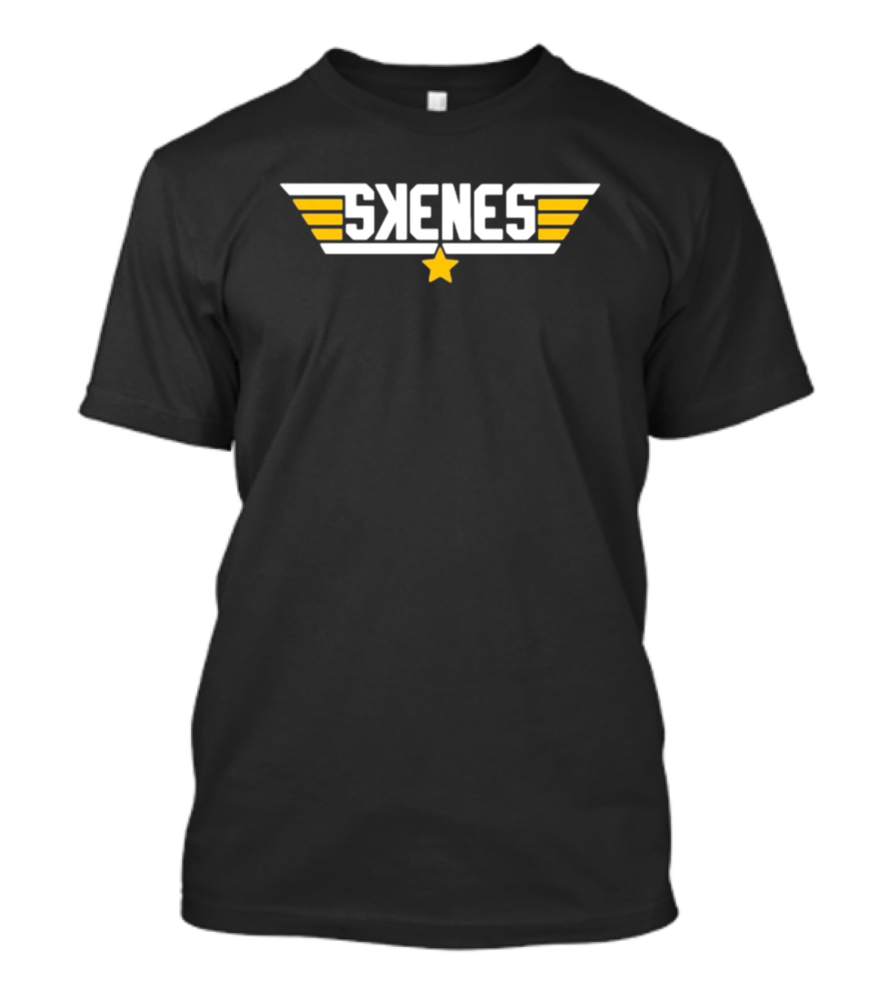 Pgh Skenes Top Gun Winged Logo Star T-Shirt