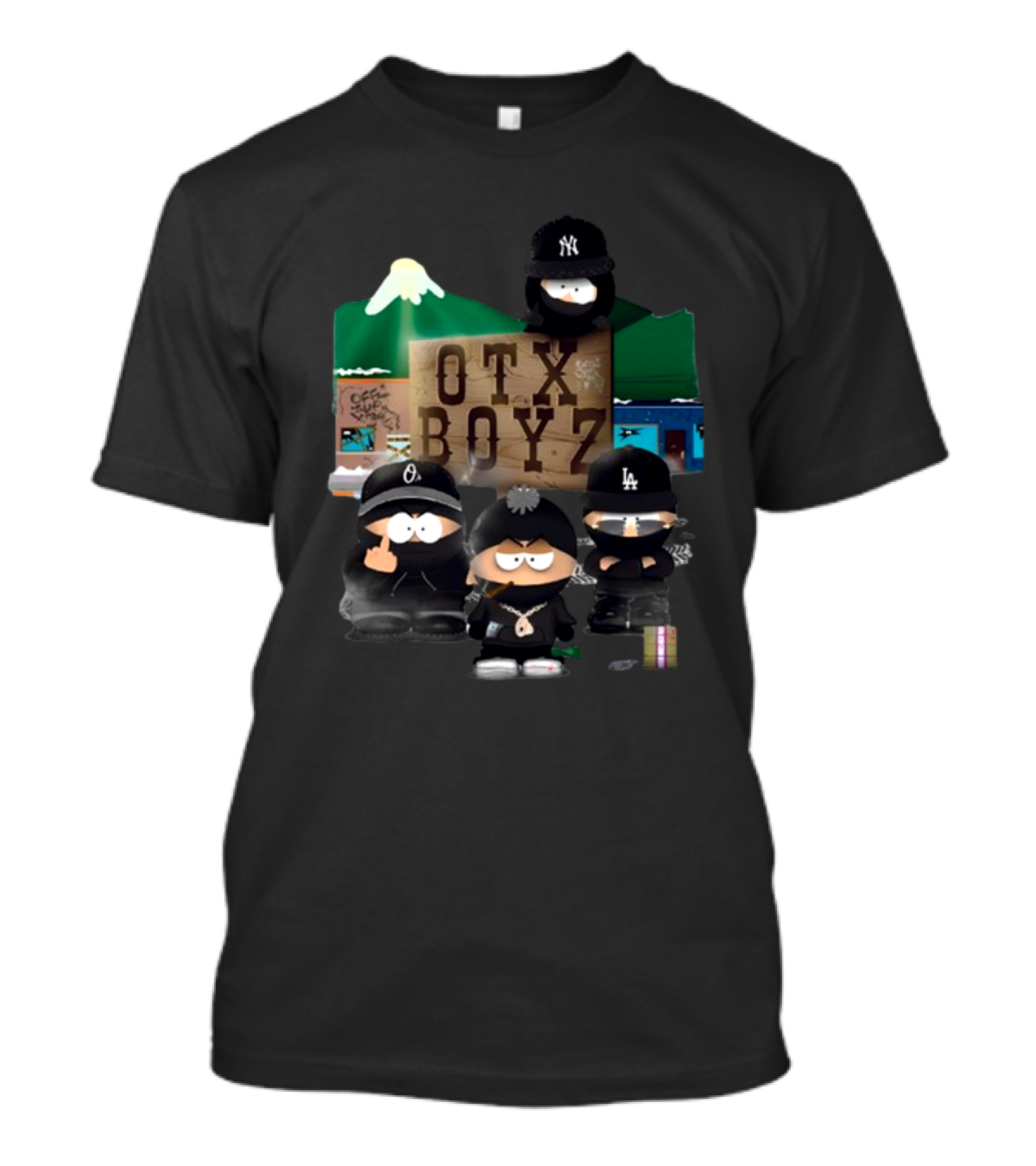 OTX Boyz South Park Parody Yankees Dodgers Mashup T-Shirt