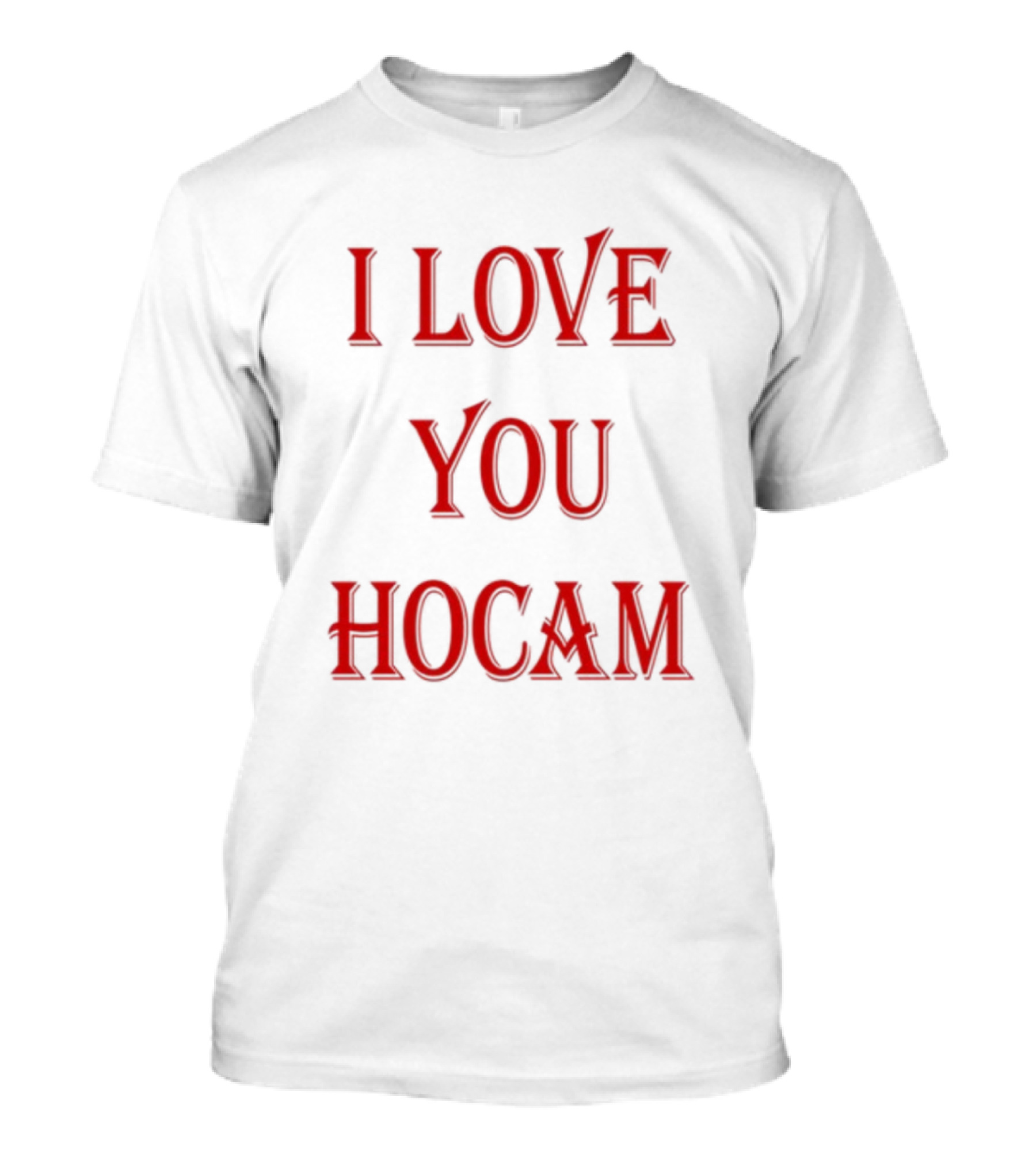 I Love You Hocam Vintage Horror Inspired Font T-Shirt