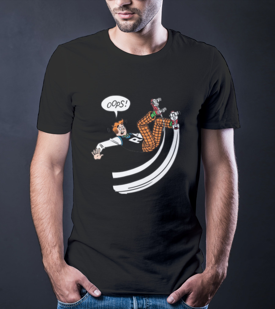Archie Comics Roller Skating Oops Moment Comic Panel T-Shirt
