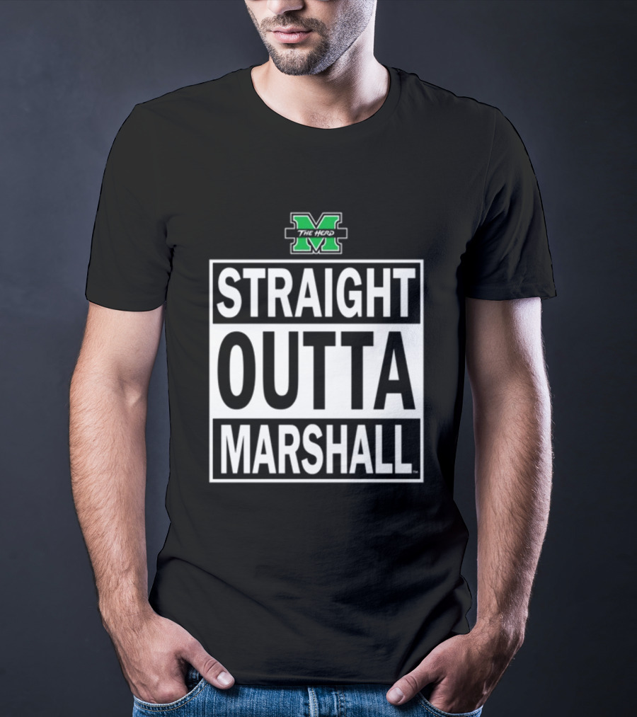 Marshall University Thundering Herd Straight Outta Marshall T-Shirt