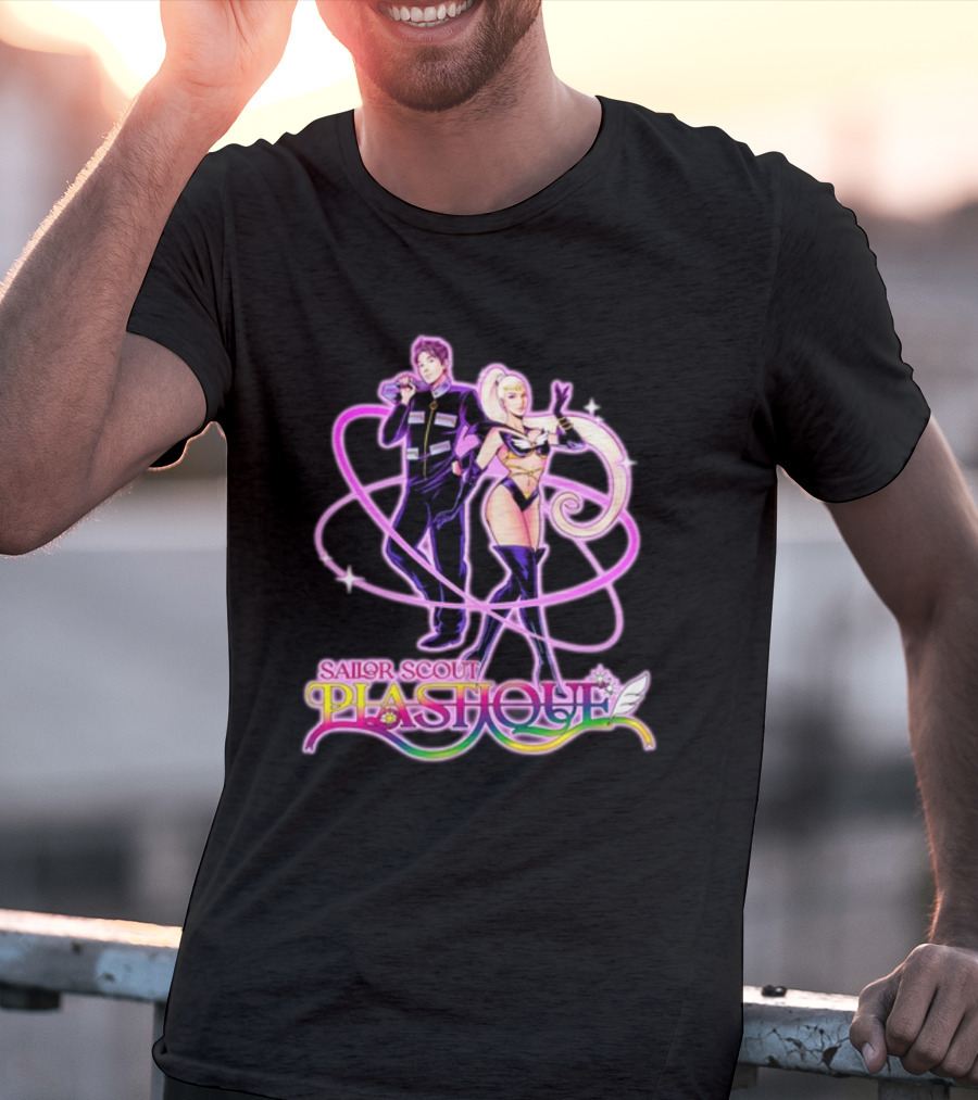 Sailor Scout Plashole Neon Anime Duo T-Shirt