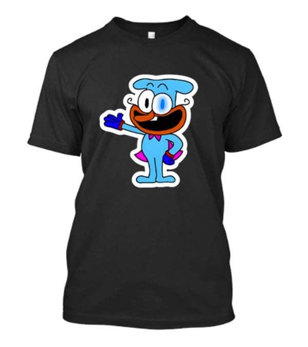 Soomlarr The Doise Animated Character With Blue Outfit And Orange Face T-Shirt