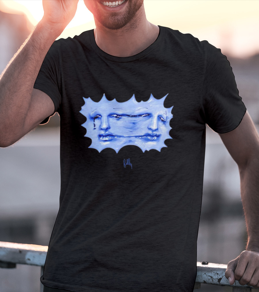 Felly Sun Liquid Blue Faces T-Shirt