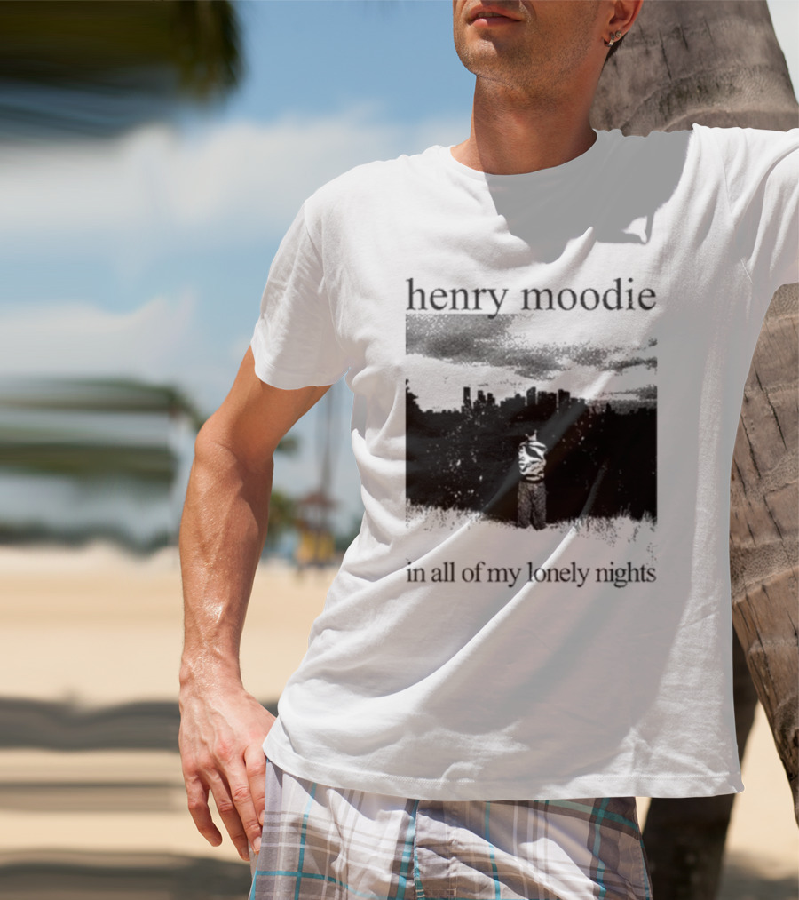 Henry Moodie In All Of My Lonely Nights Dark Skyline Scene T-Shirt