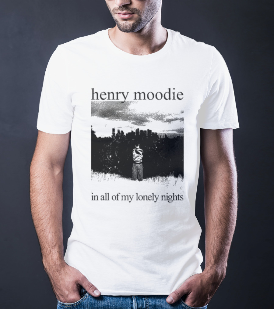 Henry Moodie In All Of My Lonely Nights Dark Skyline Scene T-Shirt