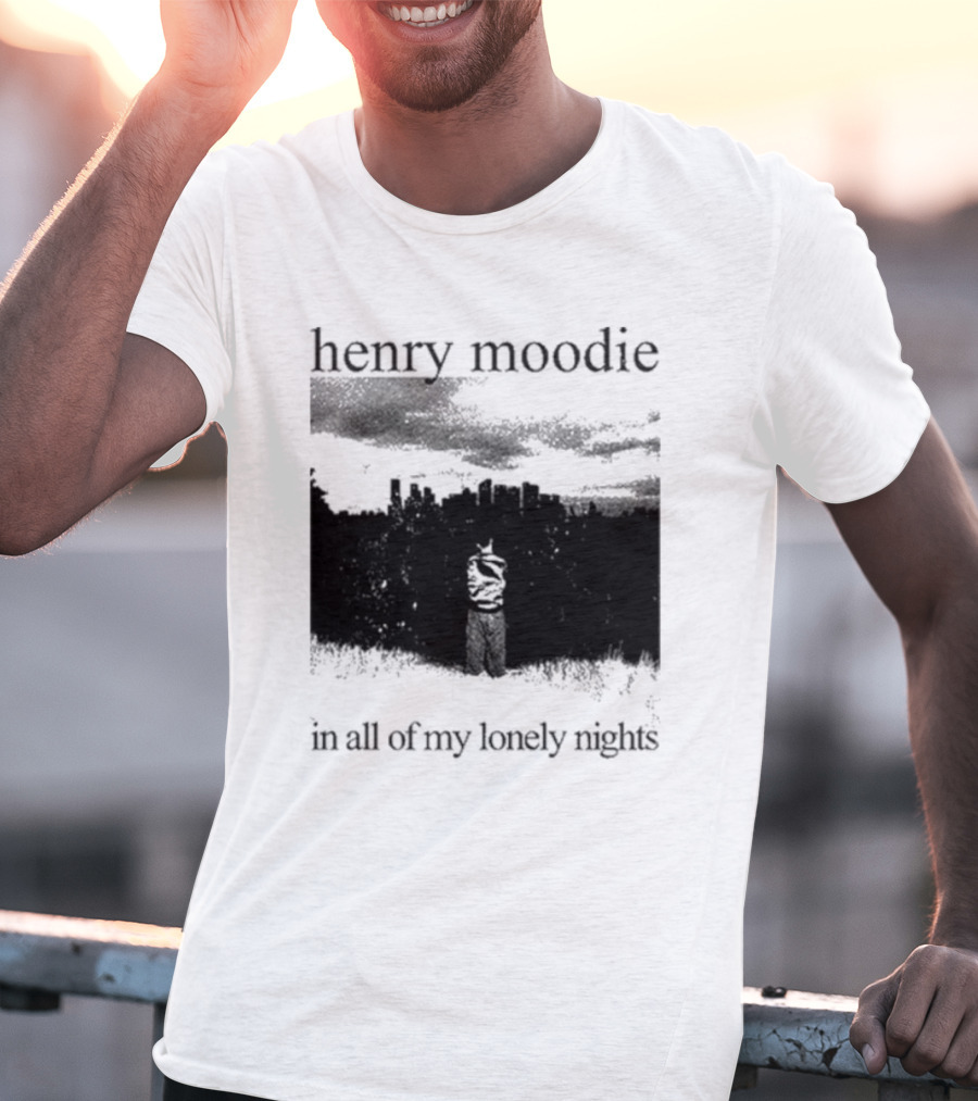 Henry Moodie In All Of My Lonely Nights Dark Skyline Scene T-Shirt