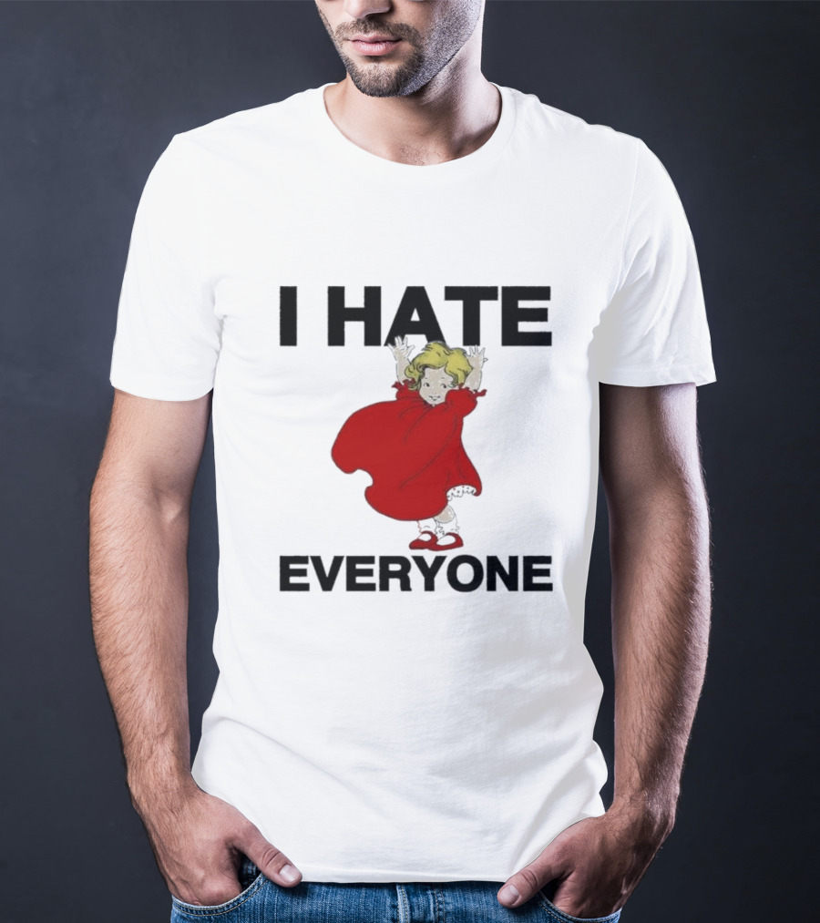 I Hate Everyone Baby Cute Red Dress Girl T-Shirt