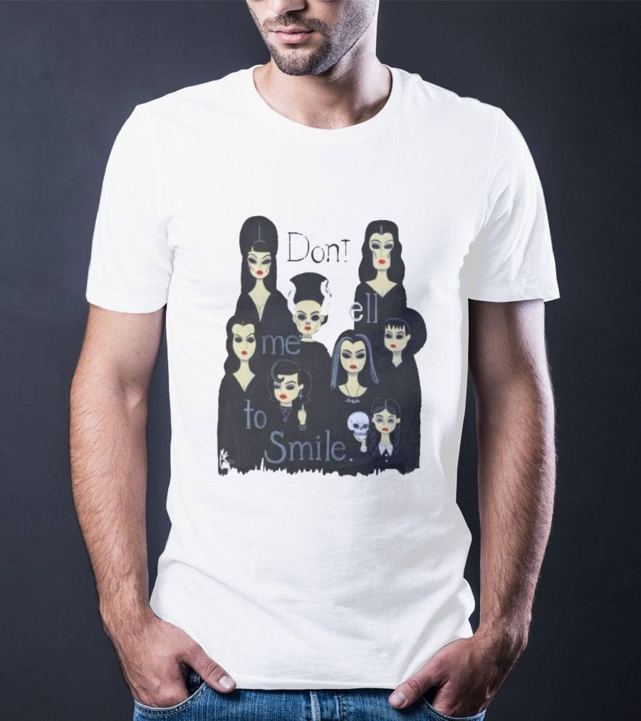 Celebrate World Goth Day El Gato Gomez’s Don’t Tell Me To Smile Group Of Gothic Women T-Shirt