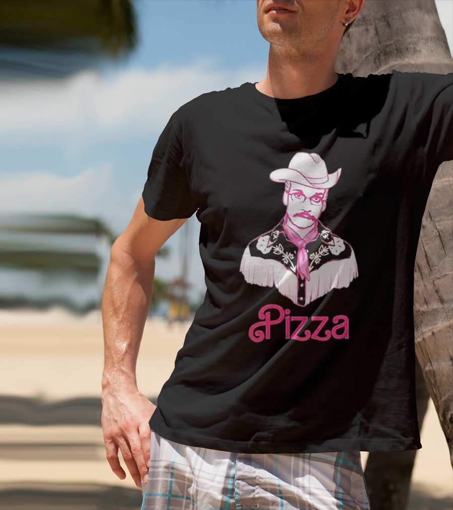 John Green He's Just Cowboy Pizza T-Shirt
