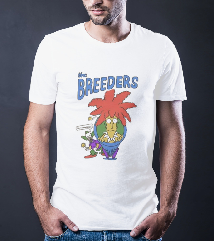 The Breeders I'm The Last Splash Cartoon Character With Red Hair In Vase T-Shirt