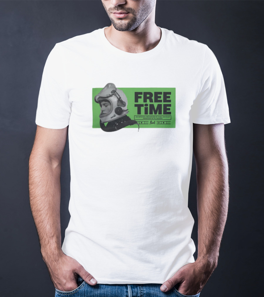 FREE TIME Official Recordings Ruel Merchandise Astronaut Helmet T-Shirt