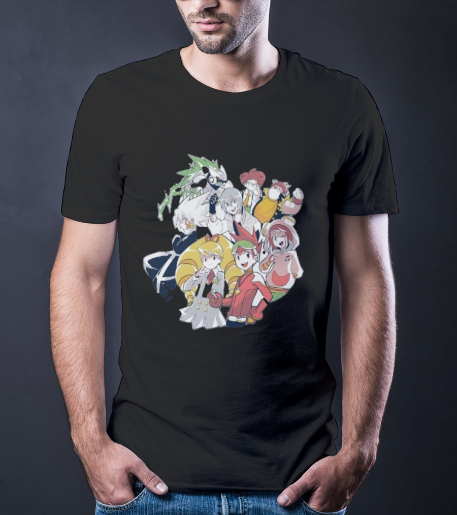 Mega Man Star Force Allies Heroes And Characters T-Shirt
