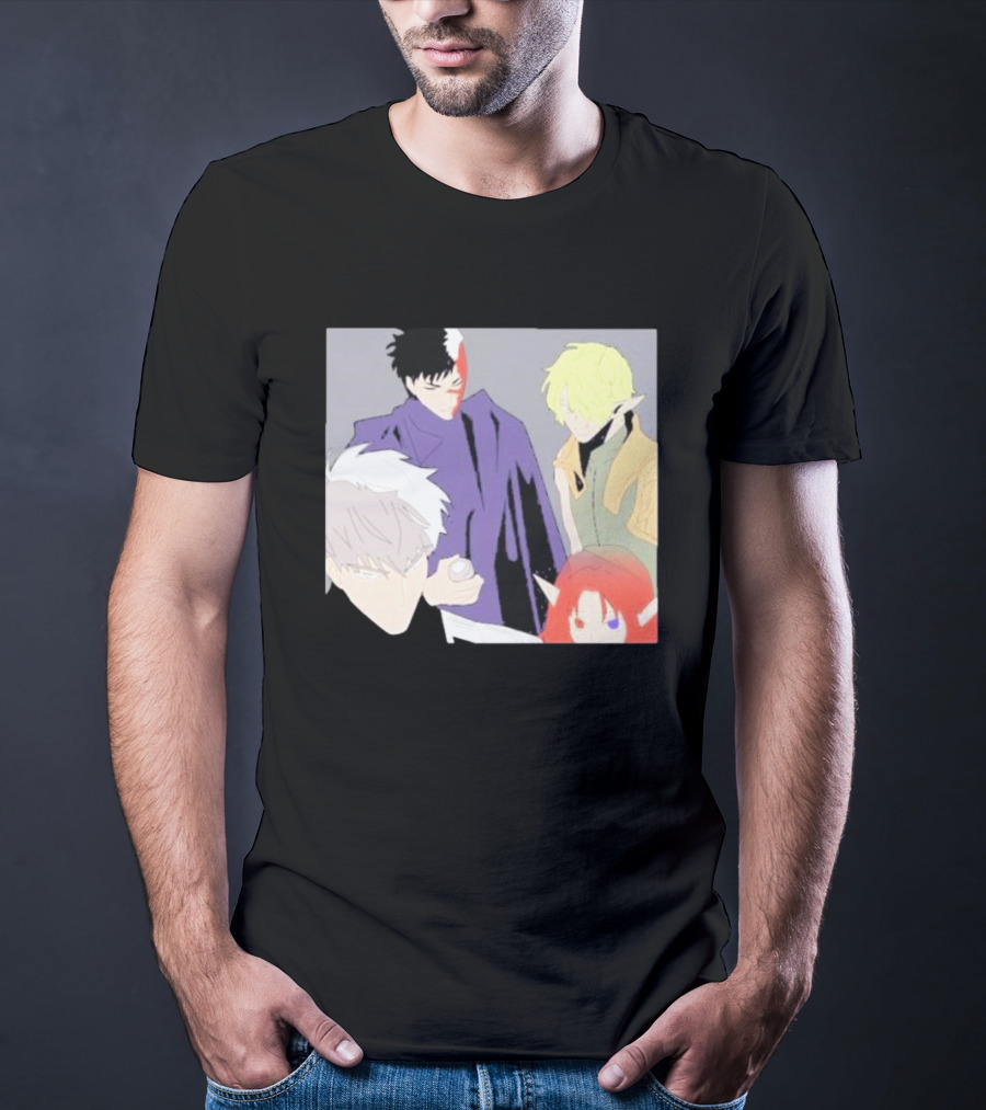 Anime Elf Kingdom Mysterious Characters Quartet T-Shirt