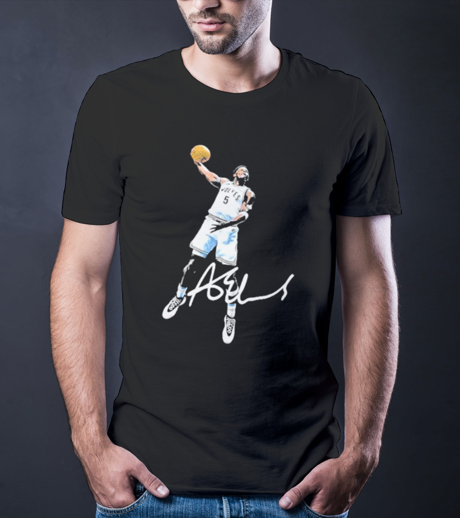Anthony Edwards Wolves Ae Basketball Dunk Signature T-Shirt