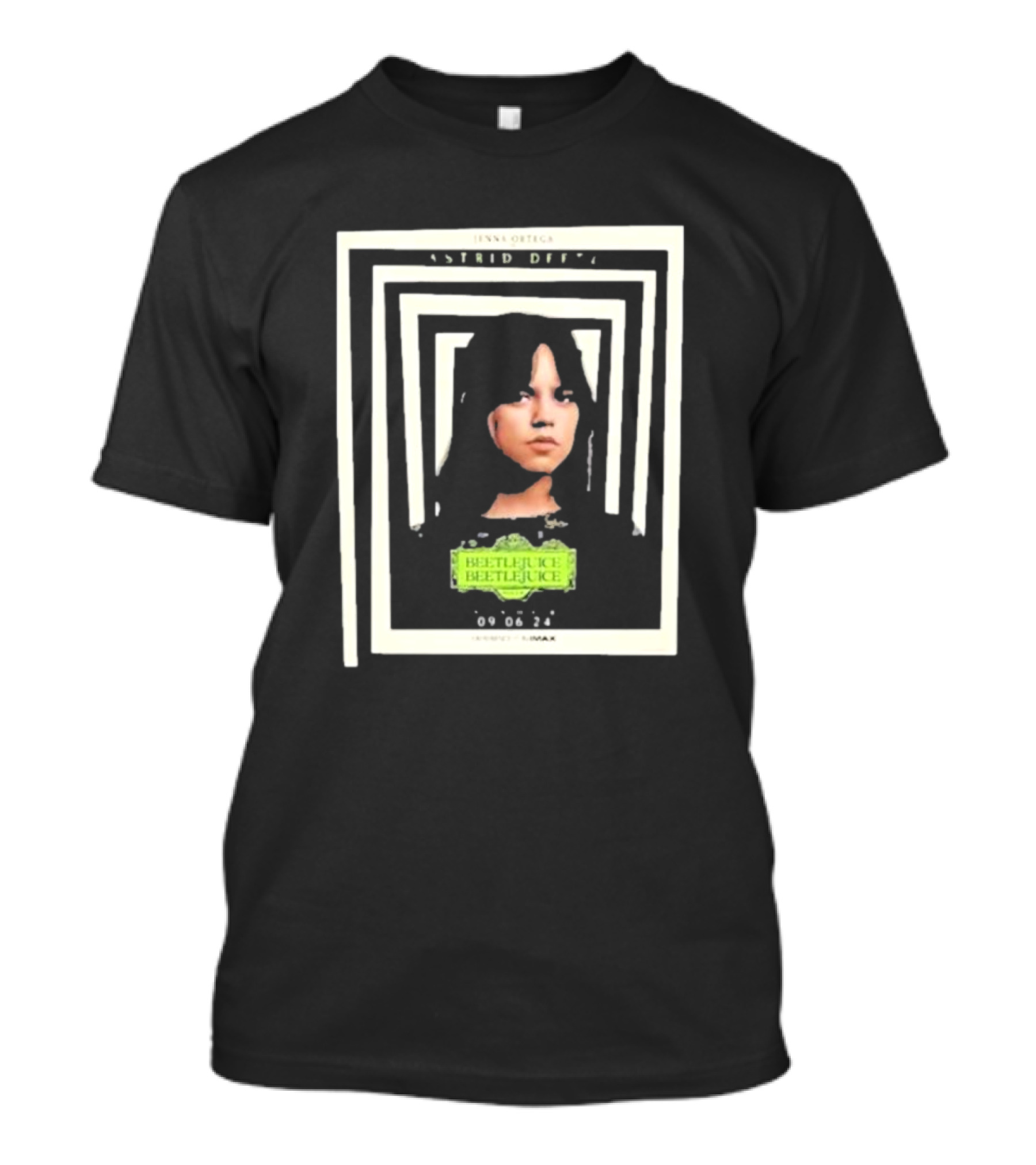 Jenna Ortega Astrid Deetz Beetlejuice 09 06 24 Warner Bros IMAX T-Shirt