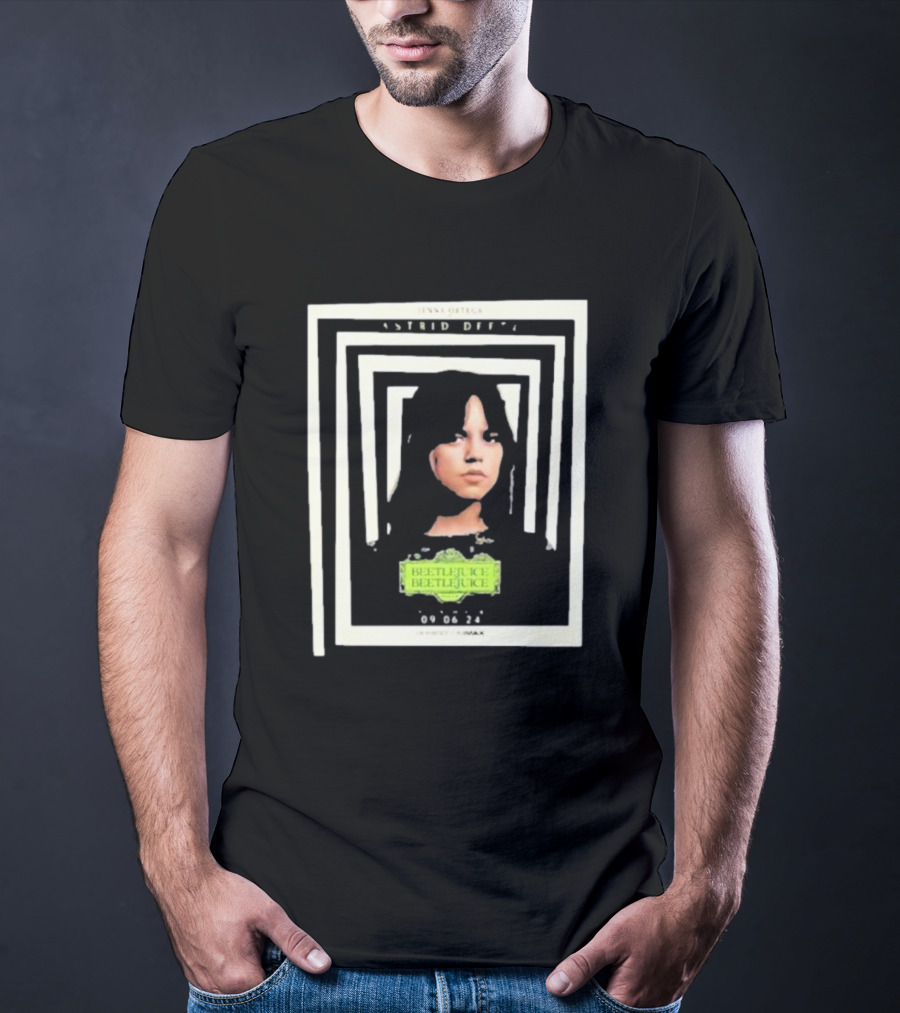 Jenna Ortega Astrid Deetz Beetlejuice 09 06 24 Warner Bros IMAX T-Shirt
