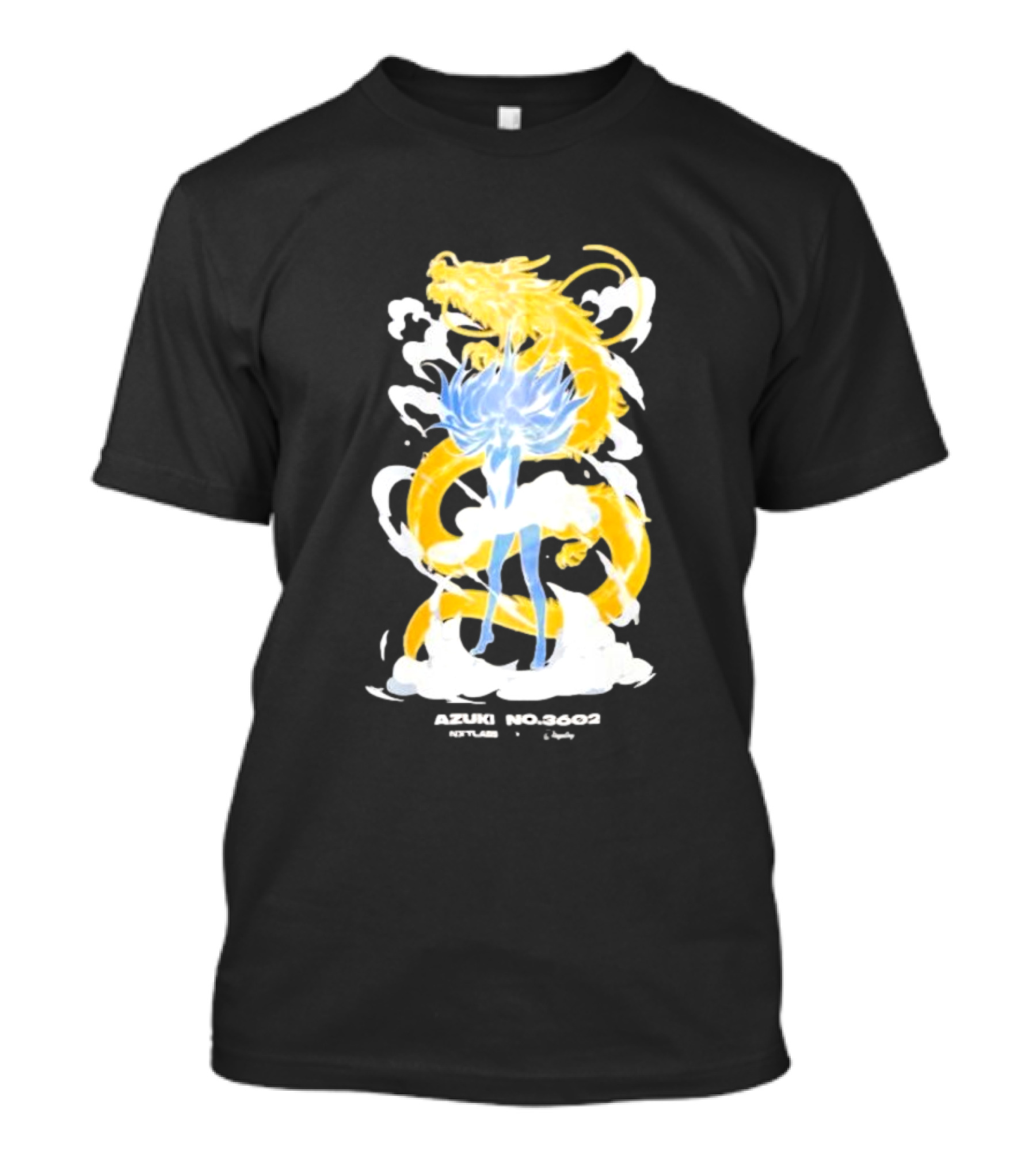 Azuki No 3602 Nxtlabs Girl And Dragon Fantasy T-Shirt