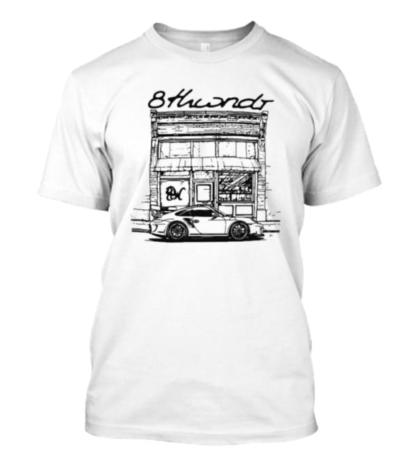 8thwndr Cafe Classic Car T-Shirt