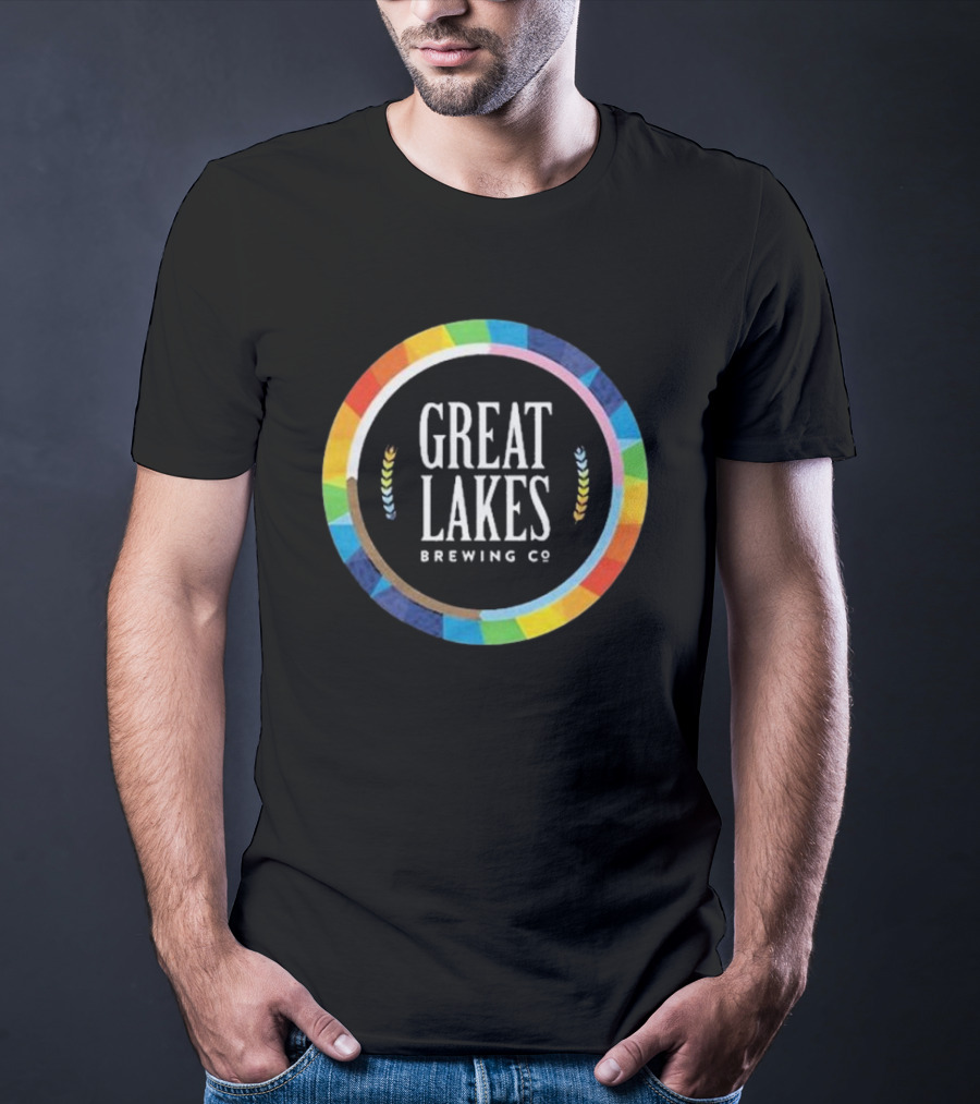 Great Lakes Brewing Co Rainbow Pride Circle T-Shirt