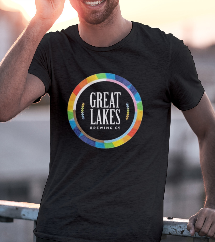 Great Lakes Brewing Co Rainbow Pride Circle T-Shirt