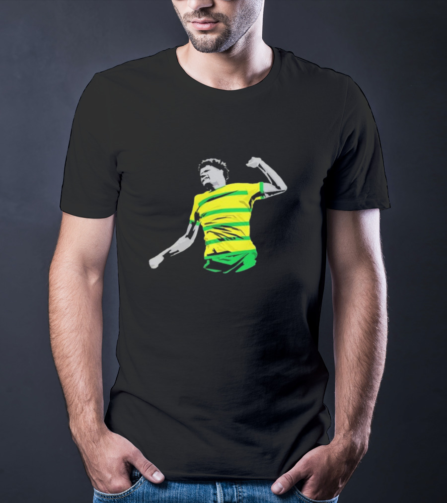 GS17 Gabriel Sara Norwich Football Celebration Iconic Stripes T-Shirt