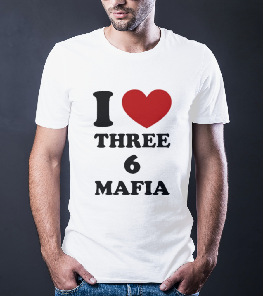 I Love Heart Three 6 Mafia T-Shirt