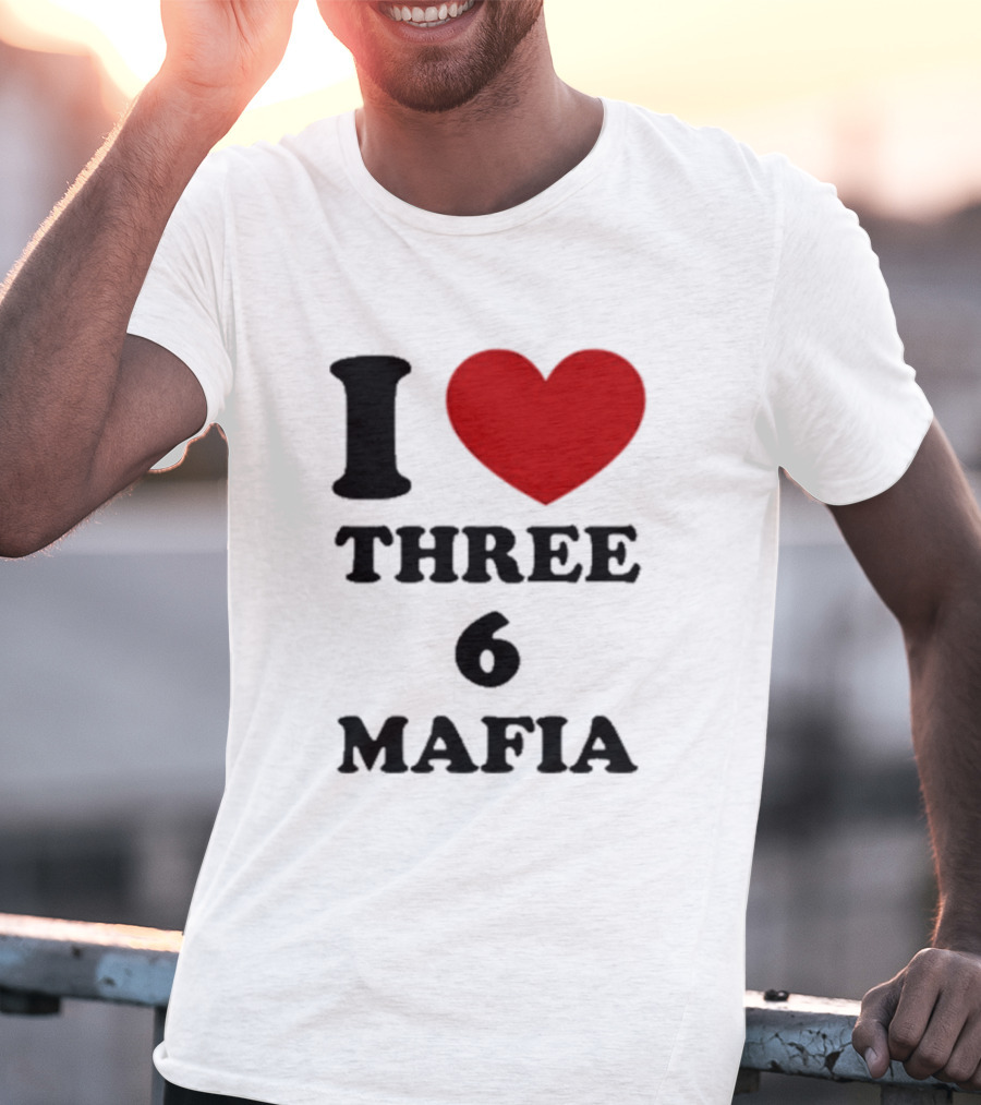 I Love Heart Three 6 Mafia T-Shirt