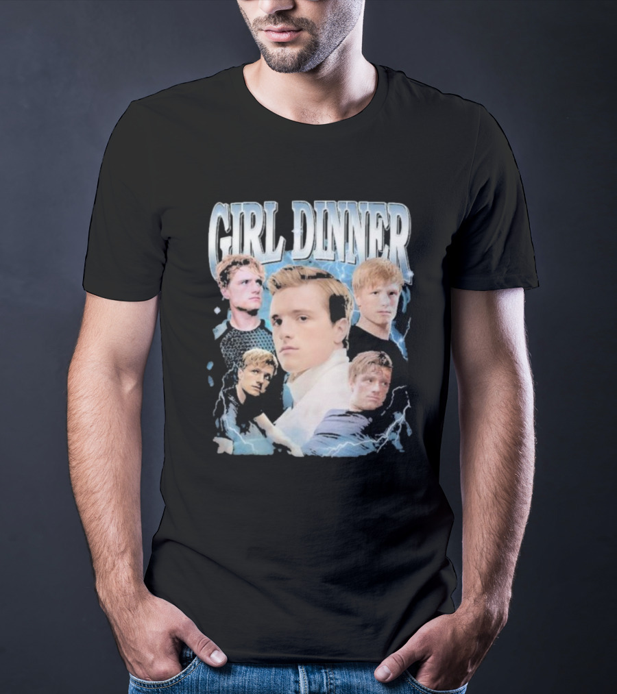 Girl Dinner Josh Hutcherson Collage Multiple Expressions T-Shirt