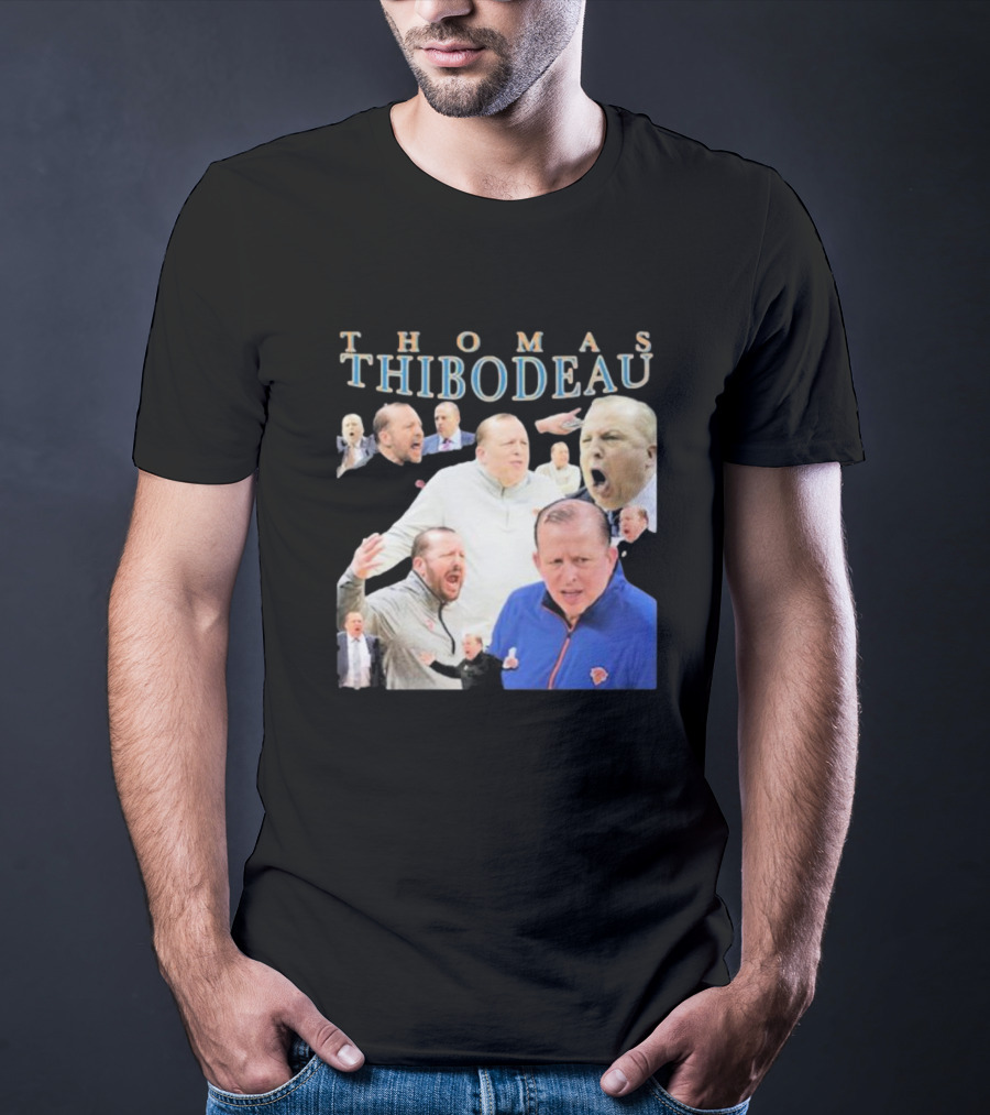 Thomas Thibodeau New York Knicks Coach Passionate Expressions T-Shirt